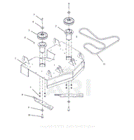 Parts List 7 - Deck, Belts, Blades and Spindles - 32 Inch