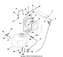 Fuel And Exhaust System - 16 H.P.