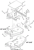 32&quot;, 36&quot;,  44&quot; And 48&quot; Fixed Deck And Mower Frame