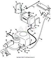 Fuel And Exhaust System - 20 H.P. Units