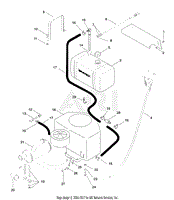 FUEL AND EXHAUST SYSTEM - 18 &amp; 20 H.P. UNITS