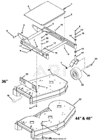 36&quot;, 44&quot; And 48&quot; Fixed Deck And Mower Frame