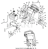 Fuel Tank And Upright Assembly