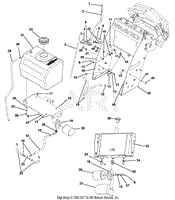 Fuel Tank, Hyraulic Tank And Brake - 36&quot;