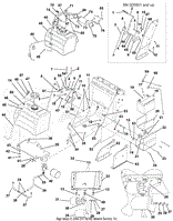 Fuel Tank, Hydraulic Tank, Parking Brake And Battery