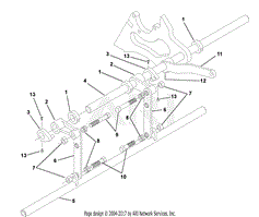 Reel Lift Shaft Assembly 25 Mowers