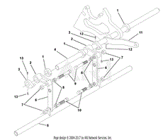 Reel Lift Shaft Assembly 25&quot; Mowers