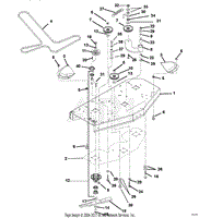 Mower Deck, Belt, Idlers, and Blades