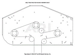 Belt Routing For 40-Inch Mower Deck