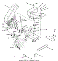 Blower Assembly To Mower Deck