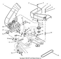 Blower Assembly To Mower Deck