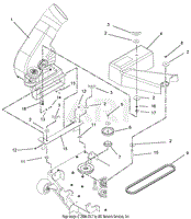 Blower Assembly To Mower Deck - 42&quot; Deck