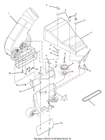 Blower Assembly To Mower Deck (50-Inch Mower Decks)