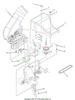 Blower Assembly To Mower Deck (40-Inch Mower Decks)