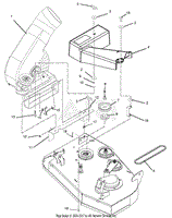 Blower Assembly To Mower Deck