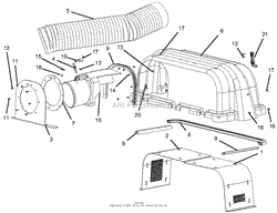 Bagger Hood Assembly