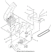 Blower Mounting (48 and 54 Inch Decks)