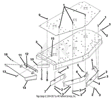 Mower Deck - Discharge Chute And Baffles