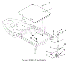 Mower Deck Cover And Castor Wheels