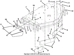 Deck, Discharge Chute And Baffles