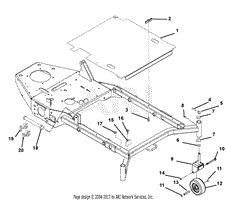 Mower Deck Cover And Caster Wheels