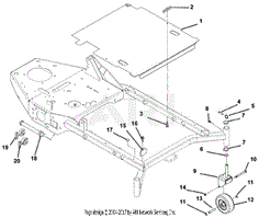 Mower Deck Cover And Caster Wheels