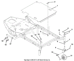 Mower Deck Cover And Caster Wheels