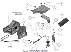 Pro-Series 3 Bag Catcher System Installation 66&quot; Deck Related Parts List