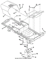 Frame, Hood, Footrest, Casters And Tires