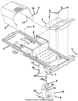 Frame, Hood, Footrest, Casters And Tires