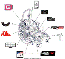 Parts List 7 - Decals - Style - 52 Inch