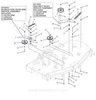 Parts List 8 - Deck Idlers - 60 Inch