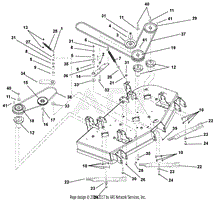 Belts, Spindles, Idlers And Blades - Rear Discharg