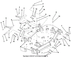 Deck And Mounting Arms - Side Discharge