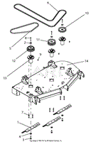 Deck, Belts, Blades And Spindles - 52&quot; Deck