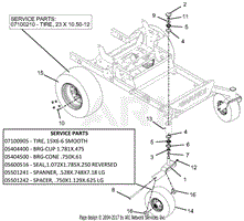 Casters And Tires - 52-Inch Deck