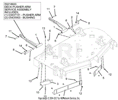 Stabilizer Arms And Baffles - 52-Inch Deck