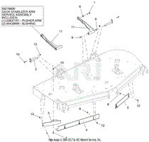 Stabilizer Arms And Baffles - 72-Inch Deck