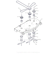 Parts List 14 - Deck, Belts, Blades, And Spindles - 60 Inch