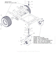 Parts List 6 - Casters And Tires - 60 Inch 60 Inch Mach One, And 72 Inch