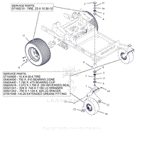 Parts List 6 - Casters And Tires - 52 Inch