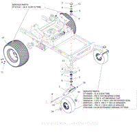 Parts List 6 - Casters And Tires - 60 Inch And 72 Inch