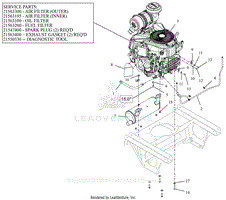 Parts List 17 - Engine - Yamaha MX775V EFI