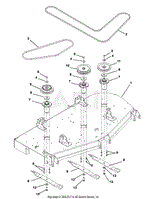 deck, belts, blades and spindles