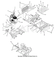 frame, engine, and subframe