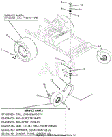 Casters And Tires - 60&quot; Deck