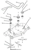 Deck, Belts, Blades And Spindles - 60&quot; Deck