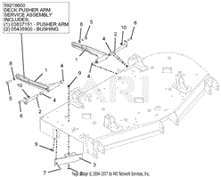 Stabilizer Arms And Baffles - 60-Inch Deck