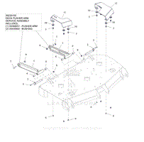 Parts List 14 - Deck Stabilizer Arms and Belt Guards - 48 Inch