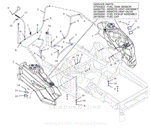 Parts List 20 - Fuel Tanks - Kawasaki FX691 and FX730